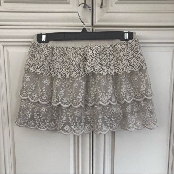 Zara girls lace lined skirt - Picture 5 of 7